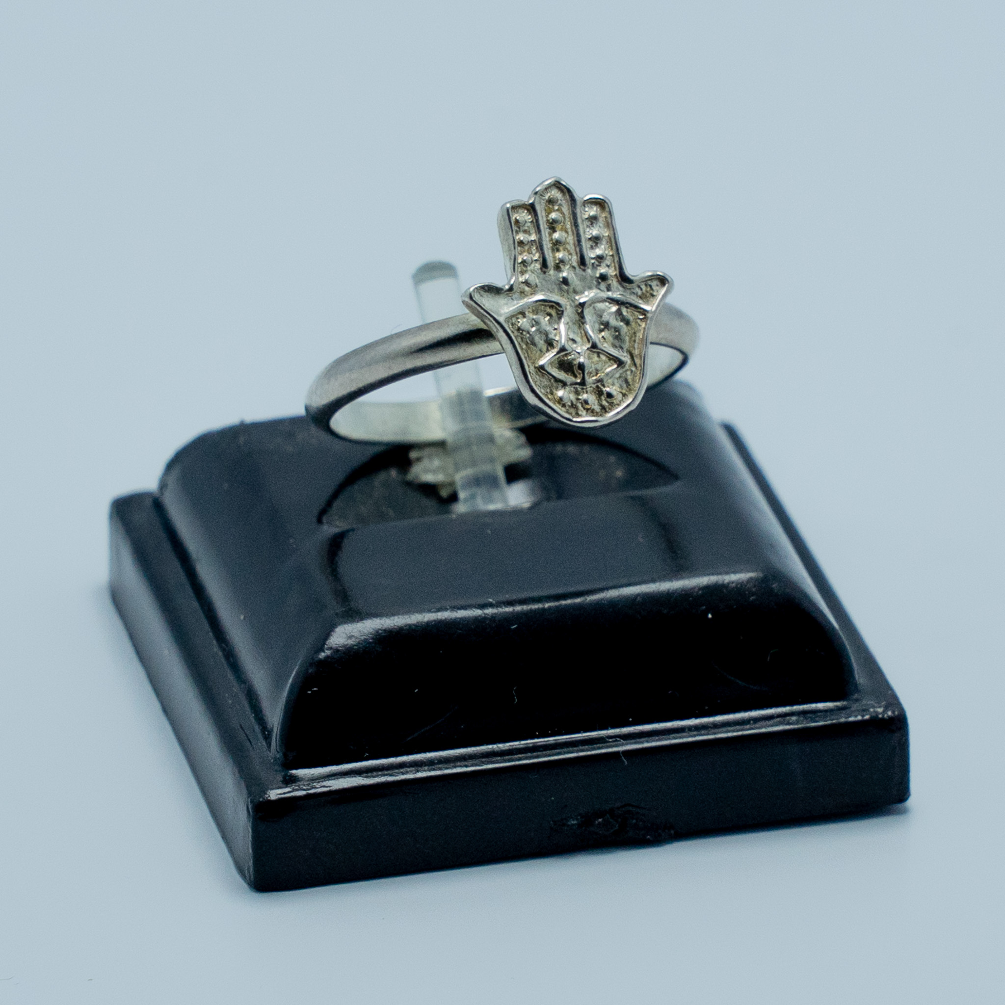 Anillo Mano de Fátima Plata