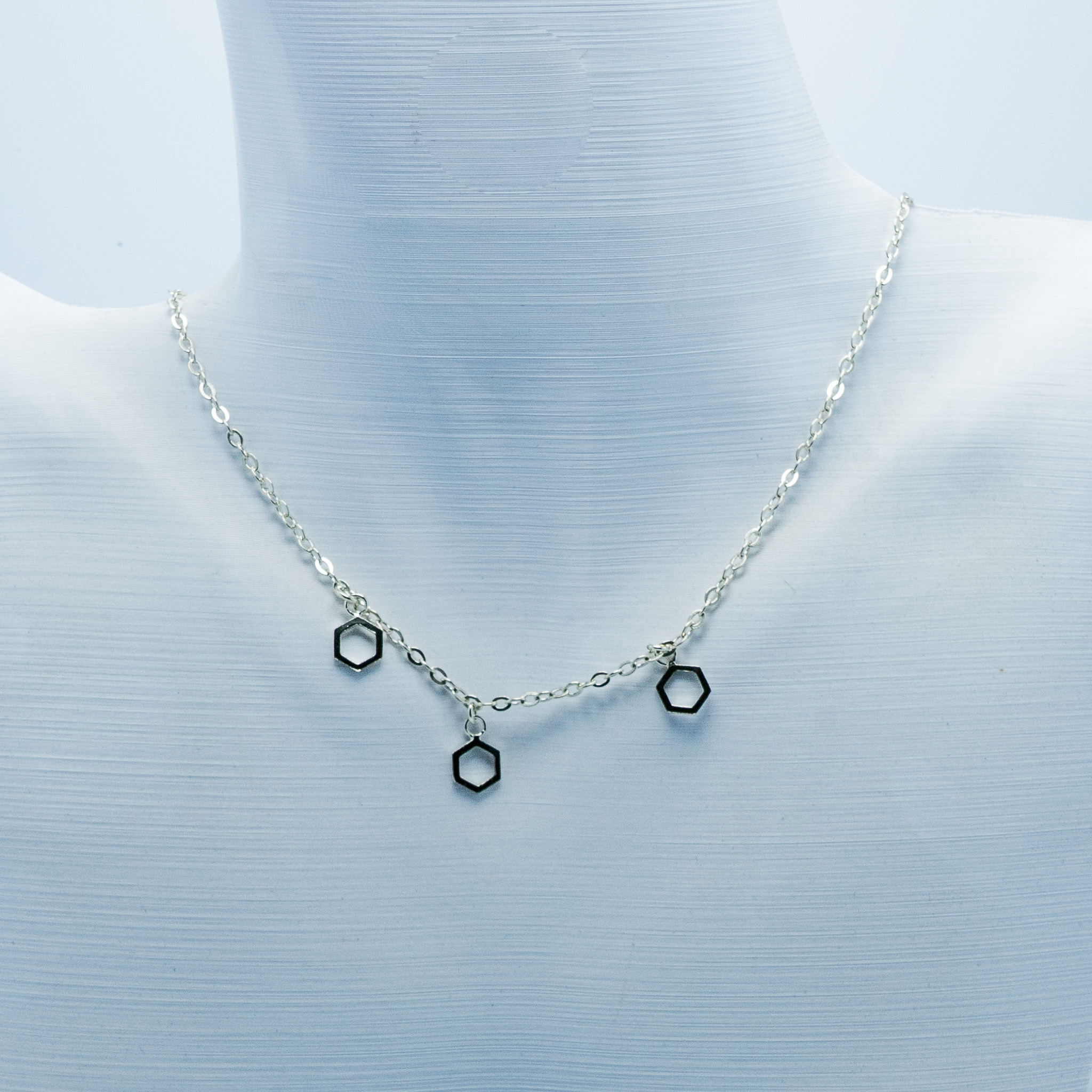 Collar Panal de Plata