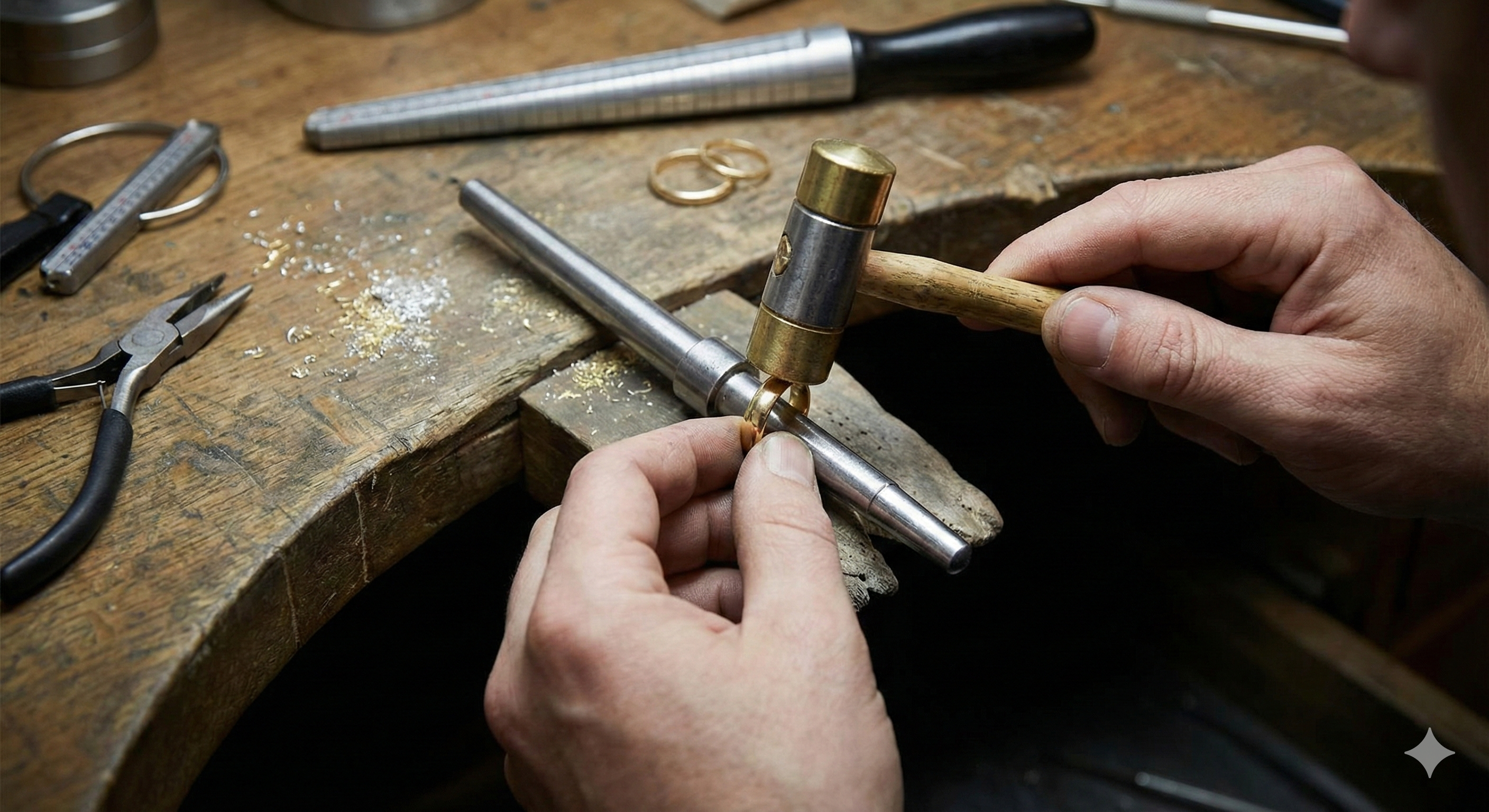 Proceso de ajuste de talla en anillo